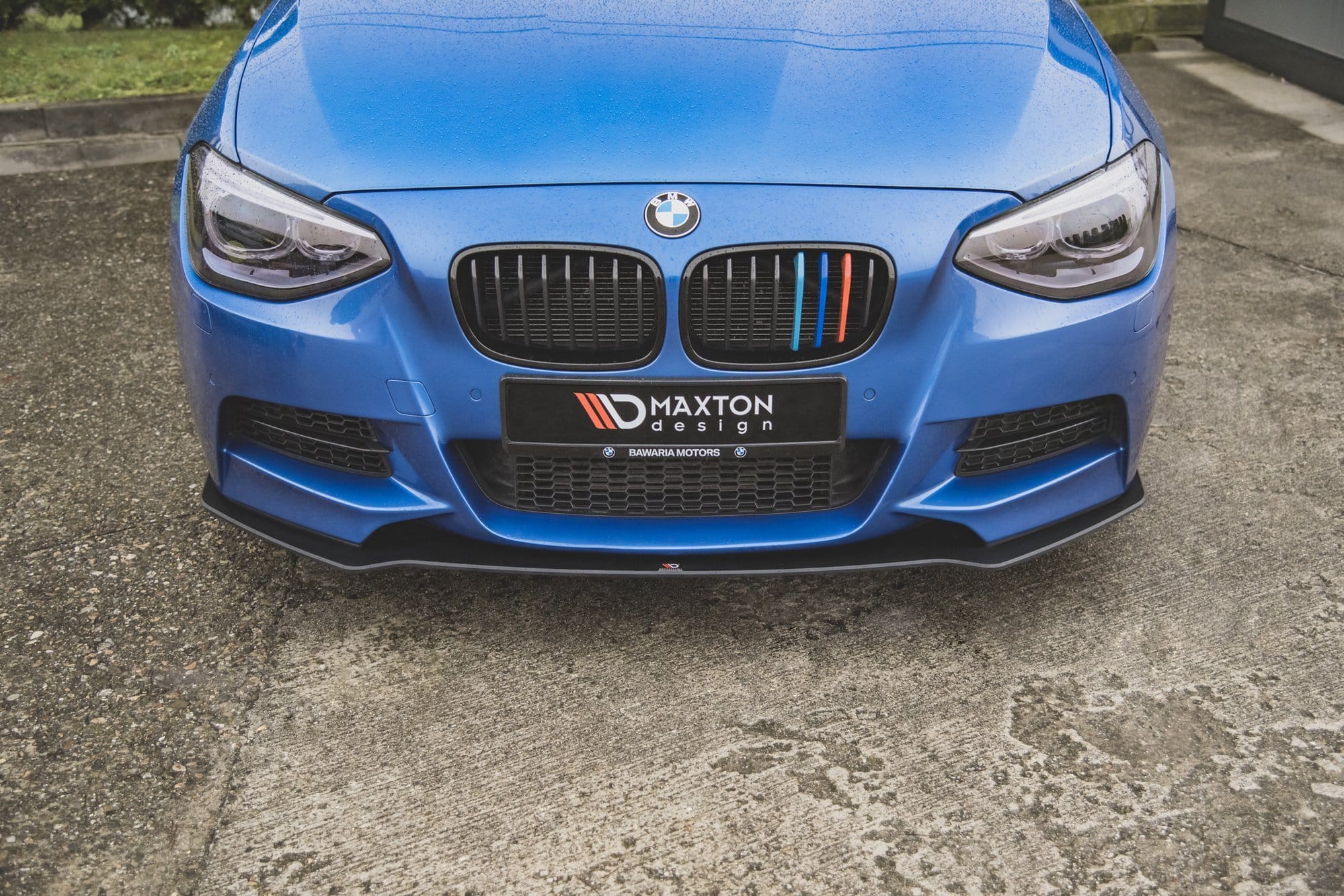 MAXTON DESIGN - Racing Durability Spoiler pod Predný náraznik vhodné pre BMW M135i F20 , Black – Obrázok 3
