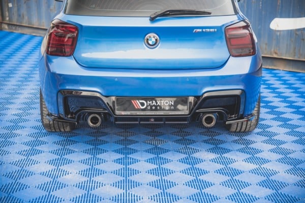 MAXTON DESIGN - Bočné difúzory zadného náraznika V.2 vhodné pre BMW M135i F20 , Čierny lesk , – Obrázok 2