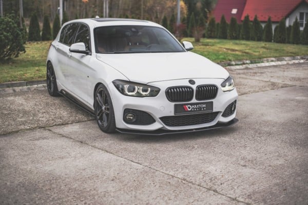 MAXTON DESIGN - Racing Durability Spoiler pod Predný náraznik V.3 for vhodné pre BMW 1 F20 M-Pack Facelift / M140i , Black – Obrázok 2