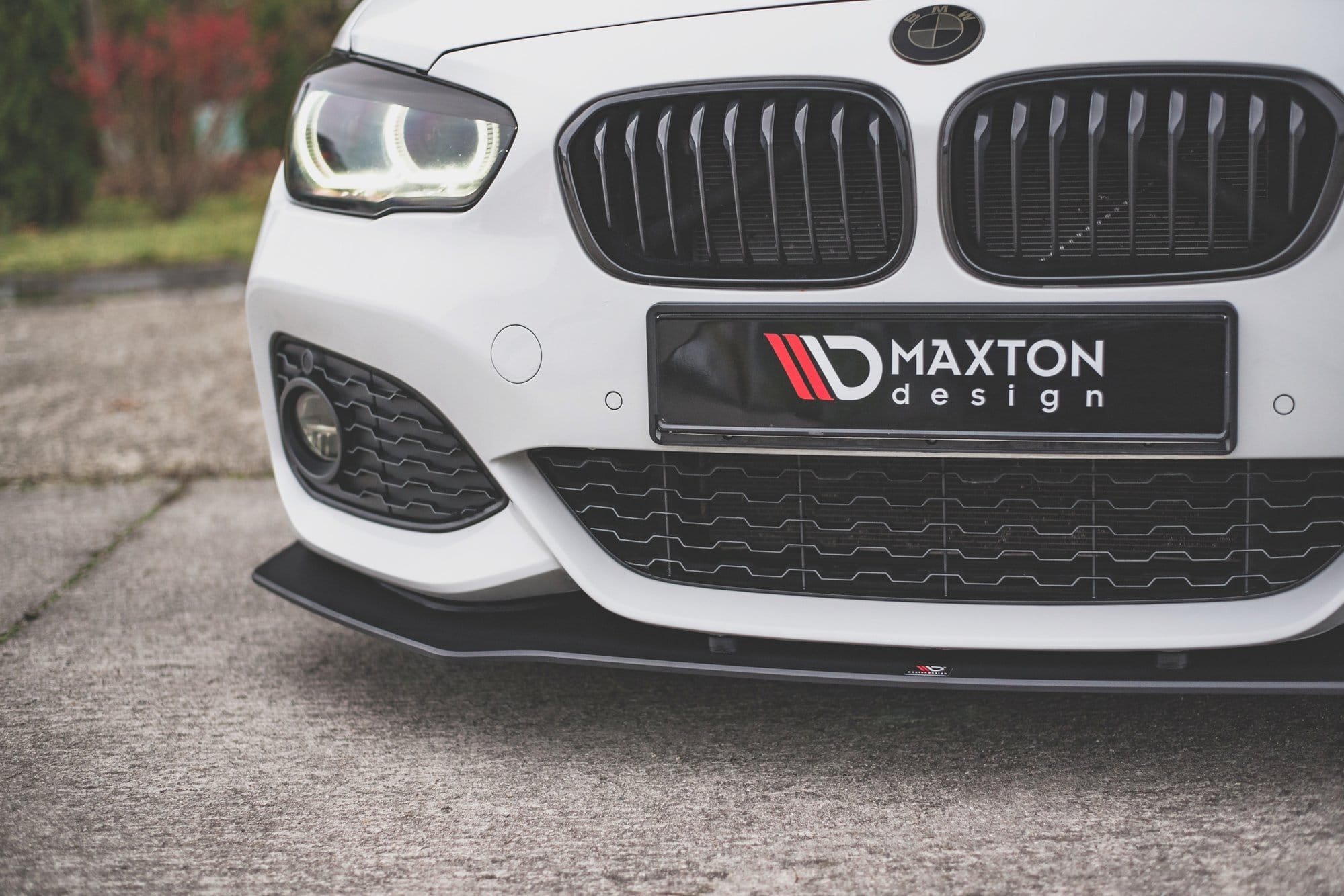 MAXTON DESIGN - Racing Durability Spoiler pod Predný náraznik V.3 for vhodné pre BMW 1 F20 M-Pack Facelift / M140i , Black – Obrázok 3