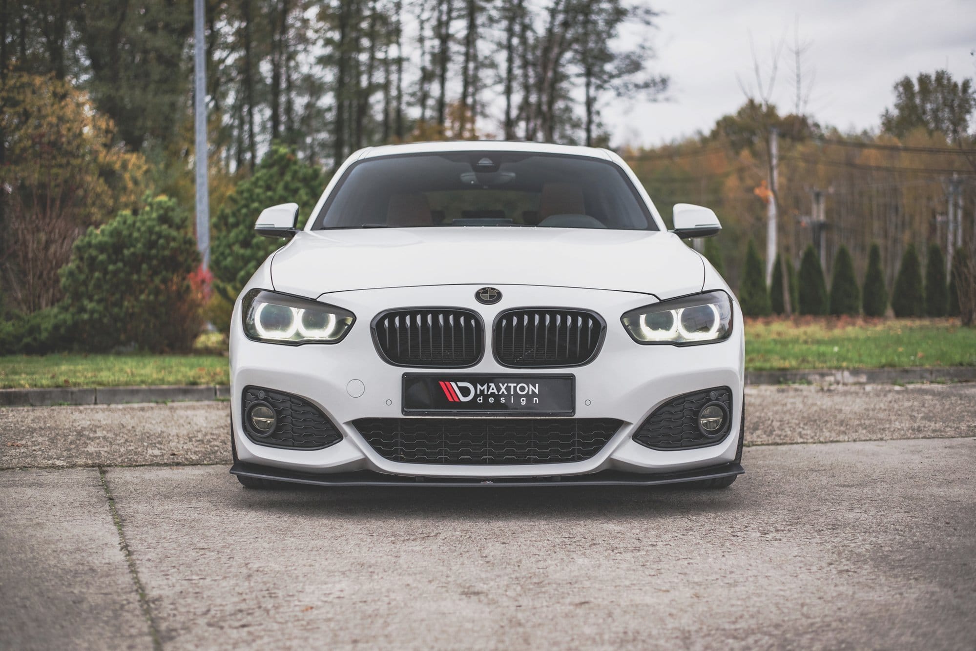 MAXTON DESIGN - Racing Durability Spoiler pod Predný náraznik V.3 for vhodné pre BMW 1 F20 M-Pack Facelift / M140i , Black – Obrázok 4