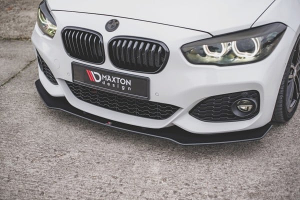 MAXTON DESIGN - Racing Durability Spoiler pod Predný náraznik V.3 for vhodné pre BMW 1 F20 M-Pack Facelift / M140i , Black – Obrázok 5