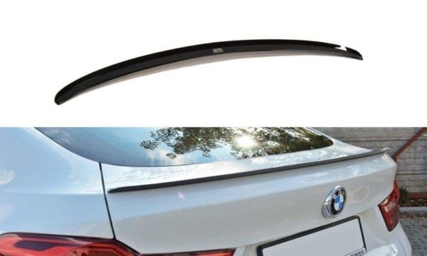 MAXTON DESIGN - Predlženie spoilera  for vhodné pre BMW X4 M-PACK , Čierny lesk