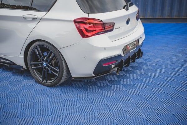 MAXTON DESIGN - Racing Durability Bočné difúzory zadného náraznika V.2 for vhodné pre BMW 1 F20 M-Pack Facelift / M140i , Black – Obrázok 2