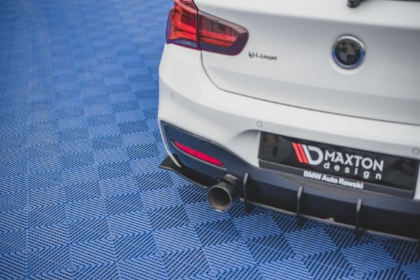 MAXTON DESIGN - Racing Durability Bočné difúzory zadného náraznika V.2 for vhodné pre BMW 1 F20 M-Pack Facelift / M140i , Black – Obrázok 4
