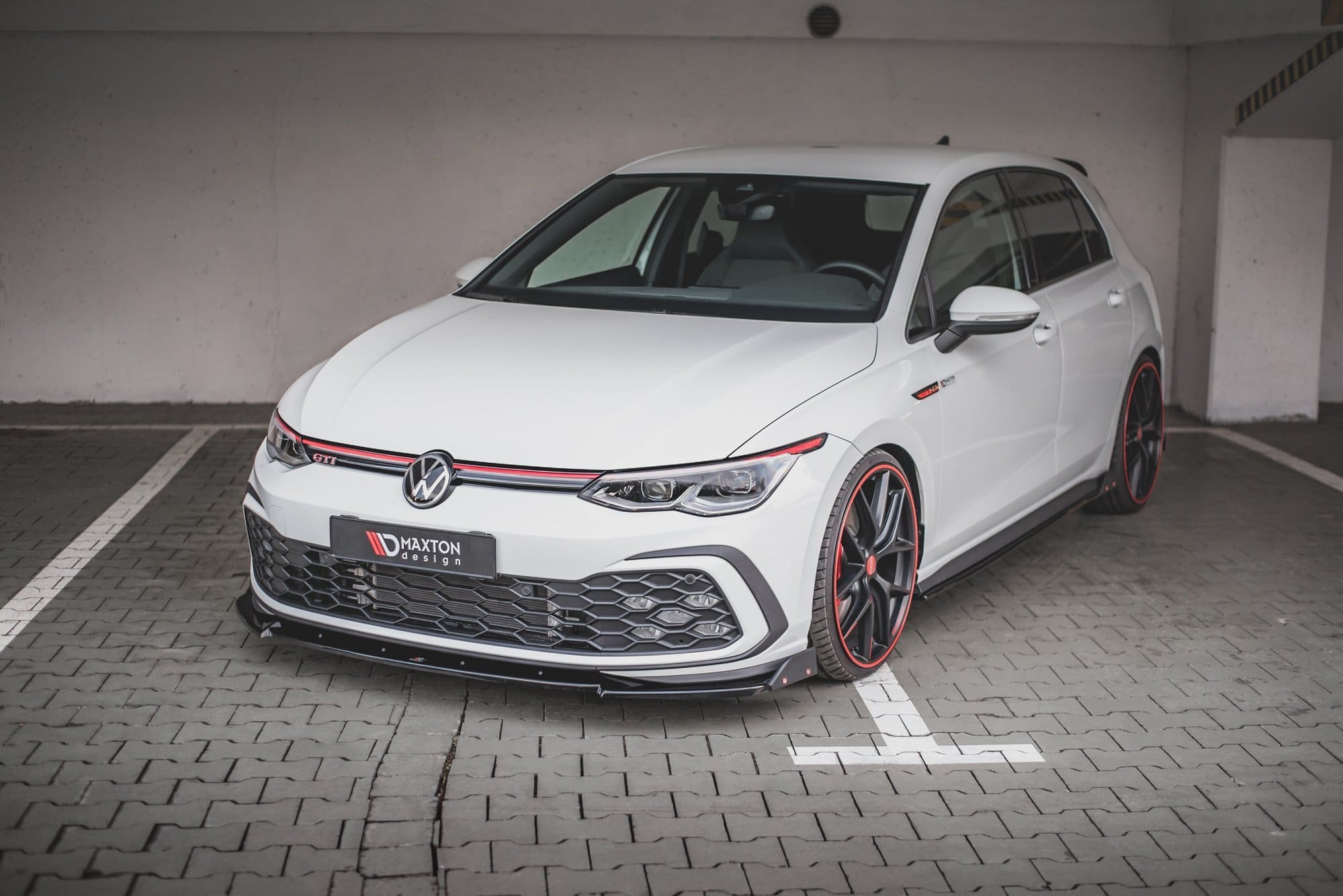 MAXTON DESIGN - Spoiler pod Predný náraznik + Splitre V.3 Volkswagen Golf 8 GTI , Čierny lesk
Plus – Obrázok 2