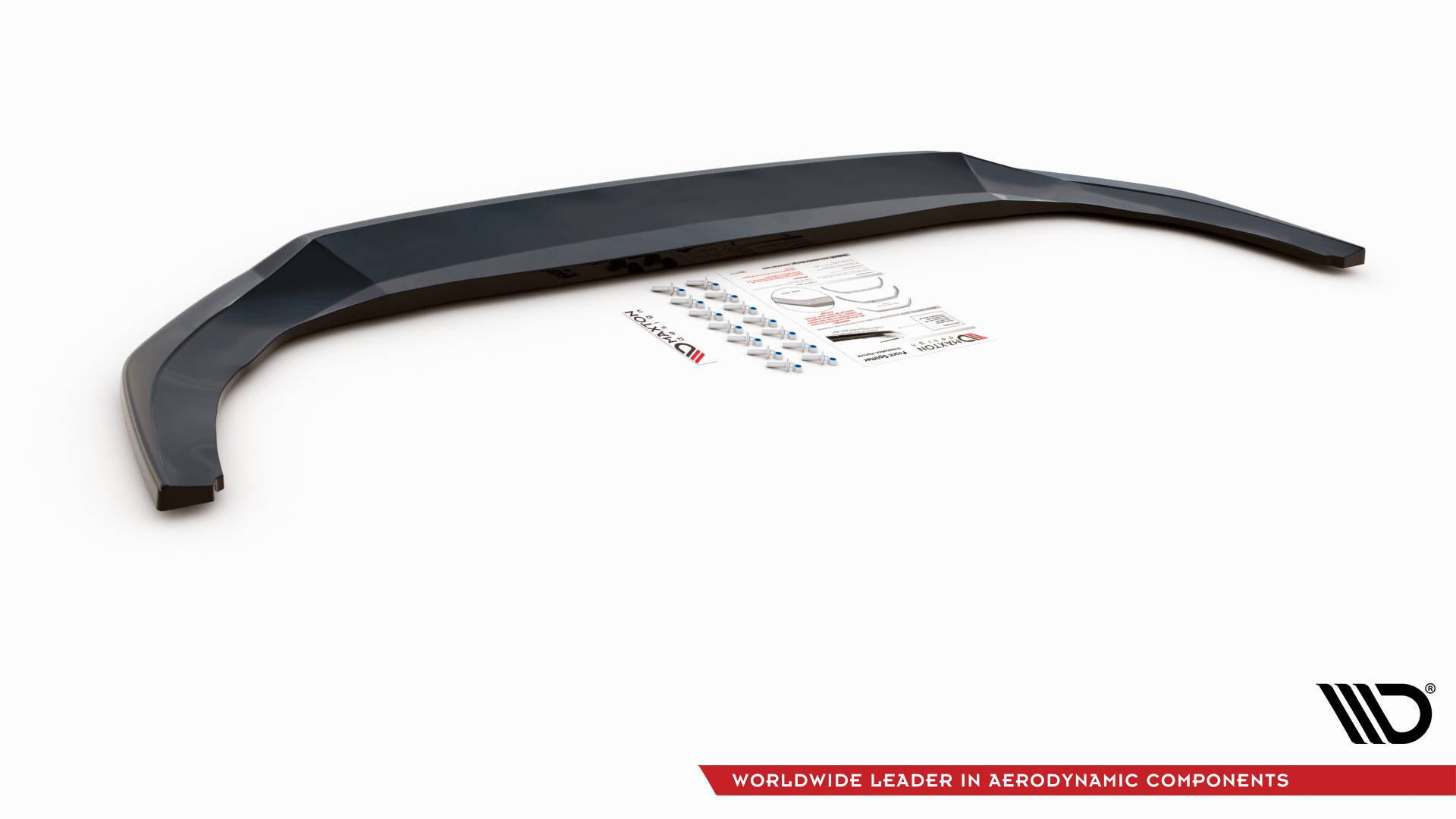 MAXTON DESIGN - Spoiler pod Predný náraznik V.4 Volkswagen Golf 8 GTI , Čierny lesk – Obrázok 8