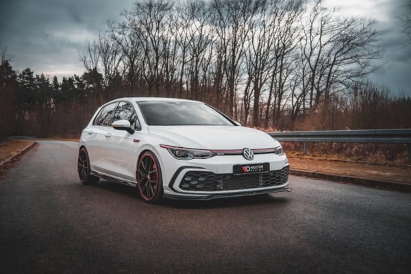 MAXTON DESIGN - Spoiler pod Predný náraznik V.4 Volkswagen Golf 8 GTI , Čierny lesk – Obrázok 4
