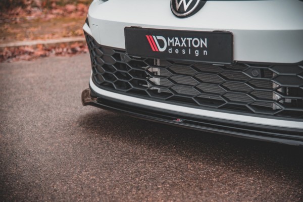 MAXTON DESIGN - Spoiler pod Predný náraznik V.4 Volkswagen Golf 8 GTI , Čierny lesk – Obrázok 5