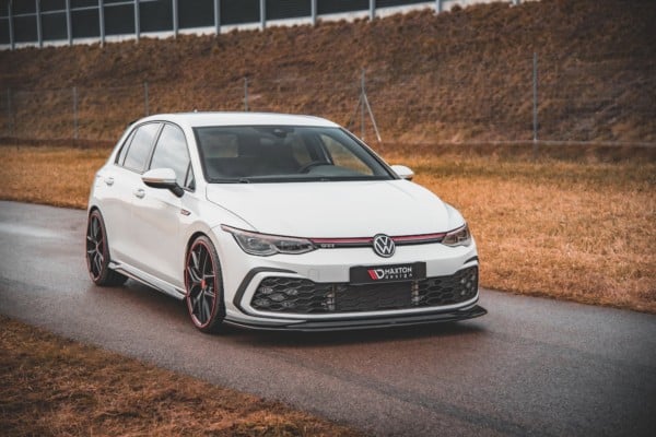 MAXTON DESIGN - Spoiler pod Predný náraznik V.5 Volkswagen Golf 8 GTI , Čierny lesk – Obrázok 2