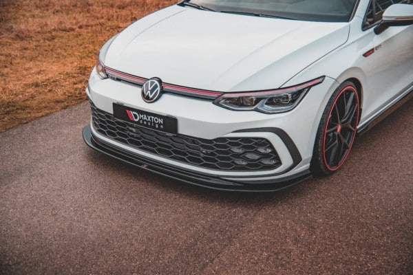 MAXTON DESIGN - Spoiler pod Predný náraznik V.5 Volkswagen Golf 8 GTI , Čierny lesk – Obrázok 3