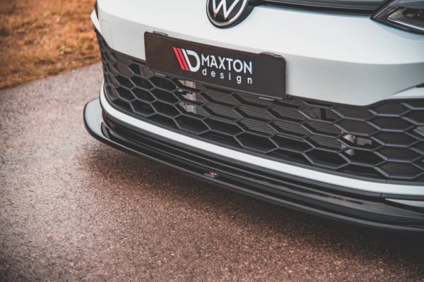 MAXTON DESIGN - Spoiler pod Predný náraznik V.5 Volkswagen Golf 8 GTI , Čierny lesk – Obrázok 6