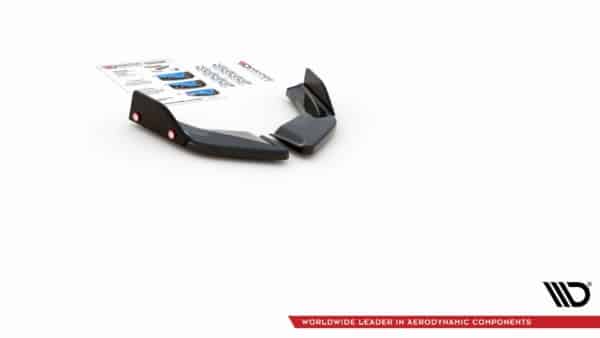 MAXTON DESIGN - Bočné difúzory zadného náraznika + Splitre V.2 Volkswagen Golf 8 GTI , Čierny lesk – Obrázok 5