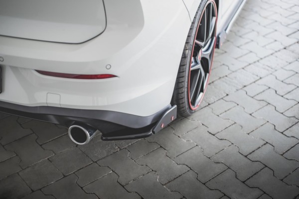 MAXTON DESIGN - Bočné difúzory zadného náraznika + Splitre V.2 Volkswagen Golf 8 GTI , Čierny lesk – Obrázok 2