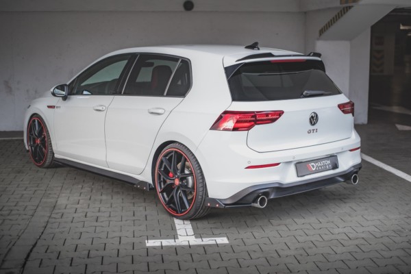 MAXTON DESIGN - Bočné difúzory zadného náraznika + Splitre V.2 Volkswagen Golf 8 GTI , Čierny lesk – Obrázok 3