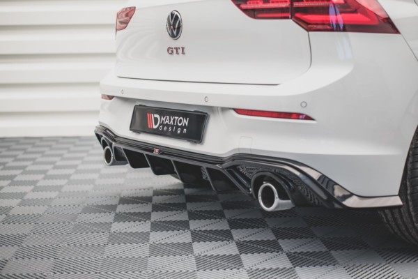 MAXTON DESIGN - Difúzor zadného náraznika  V.2 Volkswagen Golf 8 GTI , 
Čierny lesk 
 
, – Obrázok 3