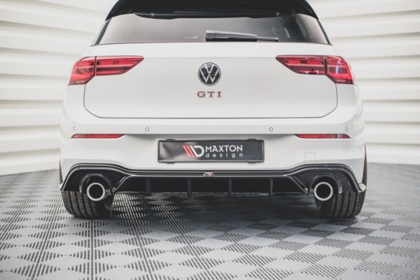 MAXTON DESIGN - Difúzor zadného náraznika  V.2 Volkswagen Golf 8 GTI , 
Čierny lesk 
 
, – Obrázok 4