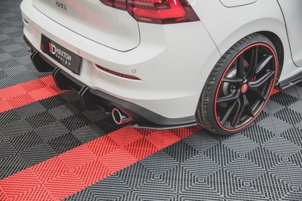 MAXTON DESIGN - Racing Durability Bočné difúzory zadného náraznika Volkswagen Golf 8 GTI , Black – Obrázok 2