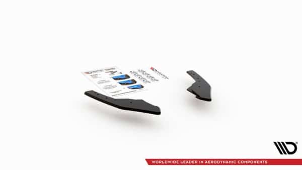 MAXTON DESIGN - Racing Durability Bočné difúzory zadného náraznika Volkswagen Golf 8 GTI , Black – Obrázok 5