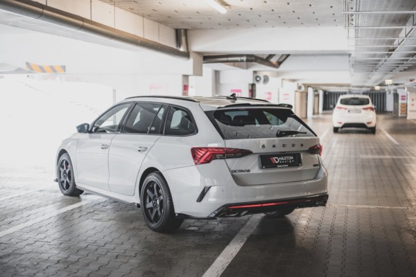 MAXTON DESIGN - Bočné difúzory zadného náraznika V.3 Skoda Octavia RS Mk4 , Čierny lesk , – Obrázok 2