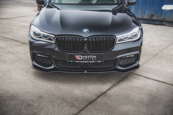 MAXTON DESIGN - Spoiler pod Predný náraznik V.1 for vhodné pre BMW 7 M-Pack G11 , Čierny lesk – Obrázok 3