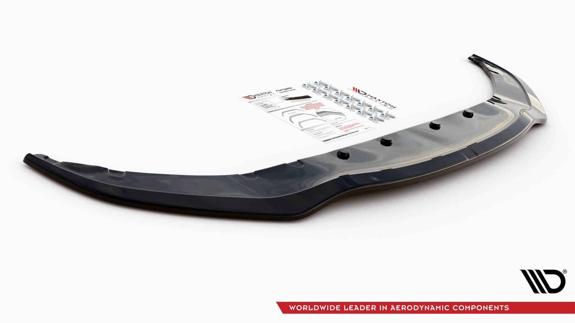 MAXTON DESIGN - Spoiler pod Predný náraznik V.1 for vhodné pre BMW 7 M-Pack G11 , Čierny lesk – Obrázok 5