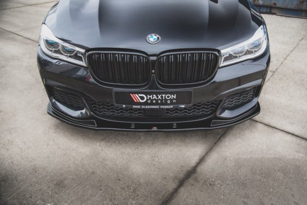 MAXTON DESIGN - Spoiler pod Predný náraznik   V.2 for vhodné pre BMW 7 M-Pack G11 , Čierny lesk 


, – Obrázok 3