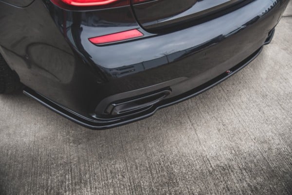 MAXTON DESIGN - Stredový spoiler pod zadný náraznik for vhodné pre BMW 7 M-Pack G11 , Čierny lesk – Obrázok 3