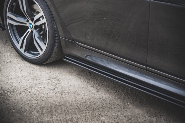 MAXTON DESIGN - Lišty pod prahy for vhodné pre BMW 7 M-Pack G11 , Čierny lesk – Obrázok 4