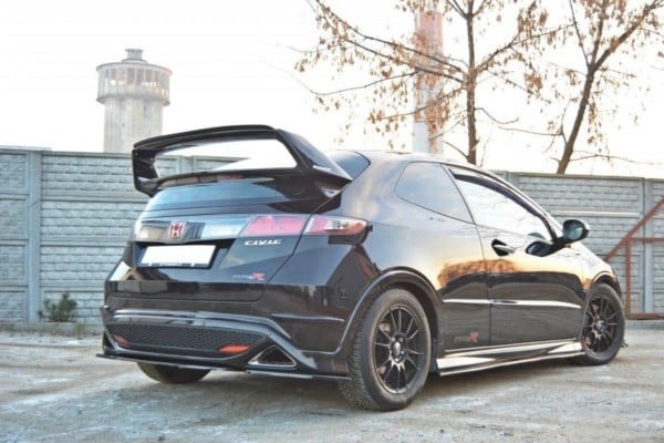 MAXTON DESIGN - Predlženie spoilera  HONDA CIVIC VIII TYPE R - MUGEN spoiler , Čierny lesk – Obrázok 3
