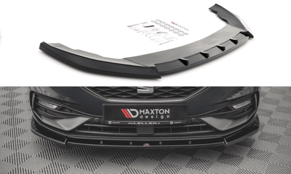 MAXTON DESIGN - Spoiler pod Predný náraznik   V.1 Seat Leon FR Mk4 , Čierny lesk 


,