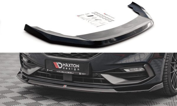 MAXTON DESIGN - Spoiler pod Predný náraznik   V.3 Seat Leon FR Mk4 , Čierny lesk