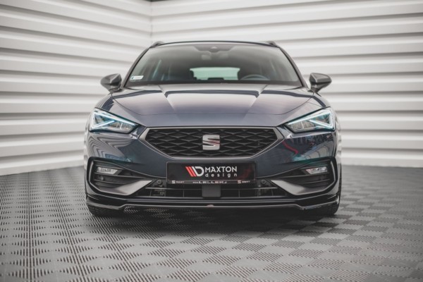 MAXTON DESIGN - Spoiler pod Predný náraznik   V.4 Seat Leon FR Mk4 , Čierny lesk – Obrázok 2
