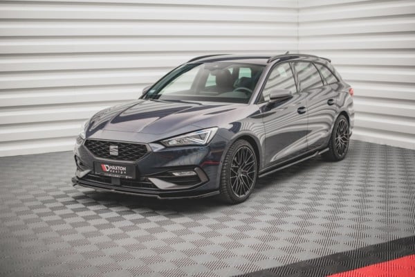 MAXTON DESIGN - Spoiler pod Predný náraznik   V.4 Seat Leon FR Mk4 , Čierny lesk – Obrázok 3