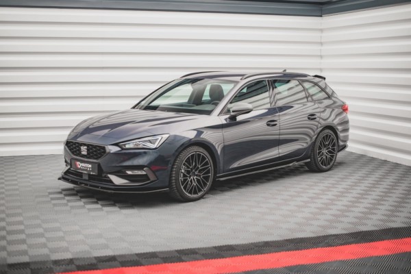 MAXTON DESIGN - Lišty pod prahy V.1 Seat Leon FR Mk4 , Čierny lesk – Obrázok 2