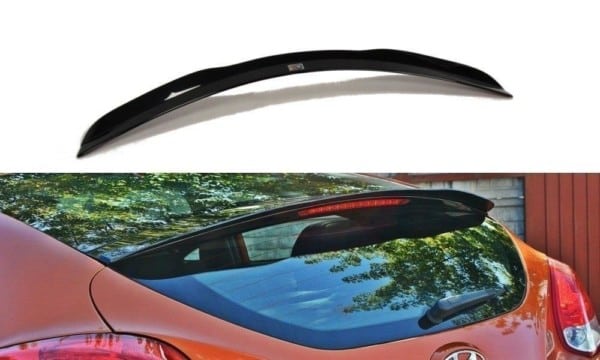MAXTON DESIGN - Predlženie spoilera  Hyundai Veloster , Čierny lesk