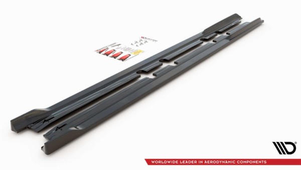 MAXTON DESIGN - Lišty pod prahy V.2 Seat Leon FR Mk4 , Čierny lesk – Obrázok 5