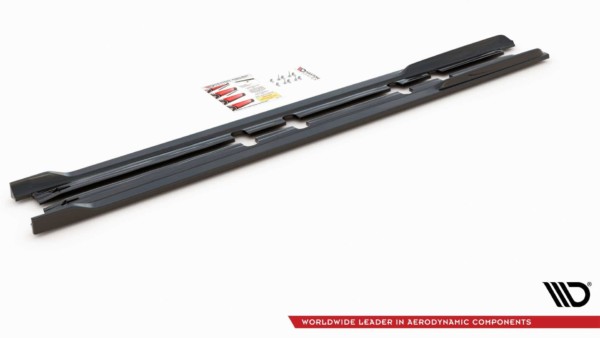 MAXTON DESIGN - Lišty pod prahy V.2 Seat Leon FR Mk4 , Čierny lesk – Obrázok 4