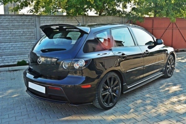 MAXTON DESIGN - Predlženie spoilera  MAZDA 3 MPS MK1 (PREFACE) , Čierny lesk – Obrázok 4