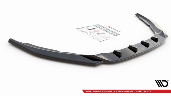 MAXTON DESIGN - Spoiler pod Predný náraznik   V.2 Volvo S60 R-Design Mk2 , Čierny lesk – Obrázok 4