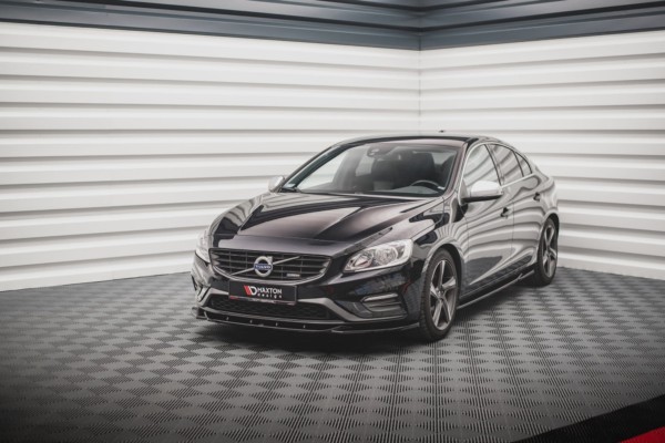 MAXTON DESIGN - Spoiler pod Predný náraznik   V.2 Volvo S60 R-Design Mk2 , Čierny lesk – Obrázok 3