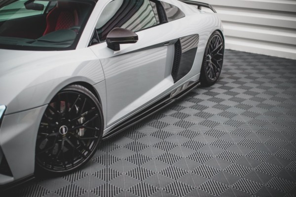 MAXTON DESIGN - Lišty pod prahy Audi R8 Mk2 Facelift , Čierny lesk – Obrázok 2