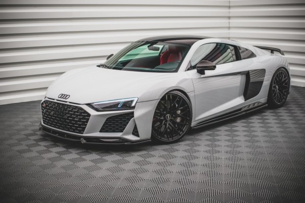 MAXTON DESIGN - Lišty pod prahy Audi R8 Mk2 Facelift , Čierny lesk – Obrázok 5