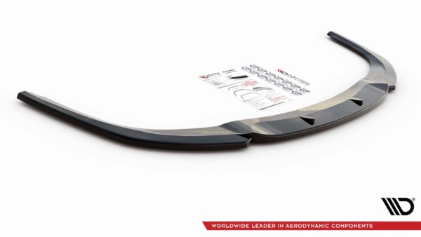 MAXTON DESIGN - Spoiler pod Predný náraznik   Mitsubishi Lancer Sportback Mk8 , Čierny lesk – Obrázok 4