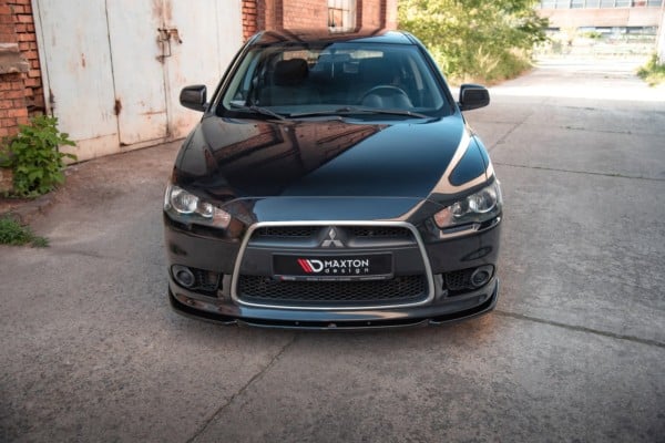 MAXTON DESIGN - Spoiler pod Predný náraznik   Mitsubishi Lancer Sportback Mk8 , Čierny lesk – Obrázok 2