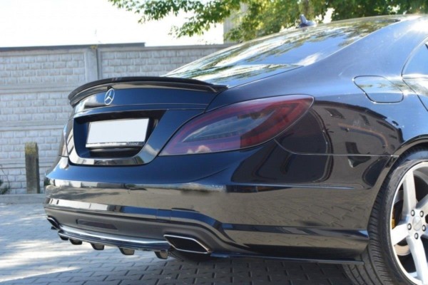 MAXTON DESIGN - Predlženie spoilera  MERCEDES CLS C218 AMG LINE , Čierny lesk – Obrázok 4