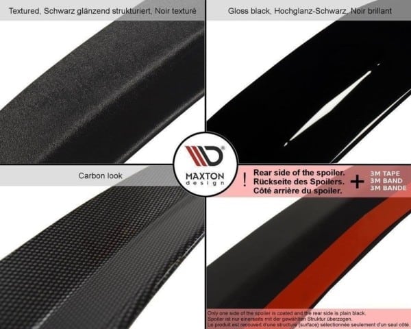 MAXTON DESIGN - Predlženie spoilera  MERCEDES CLS C218 AMG LINE , Čierny lesk – Obrázok 6