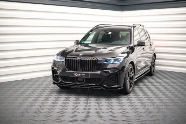 MAXTON DESIGN - Spoiler pod Predný náraznik   V.1 vhodné pre BMW X7 M G07 , 
Čierny lesk – Obrázok 2