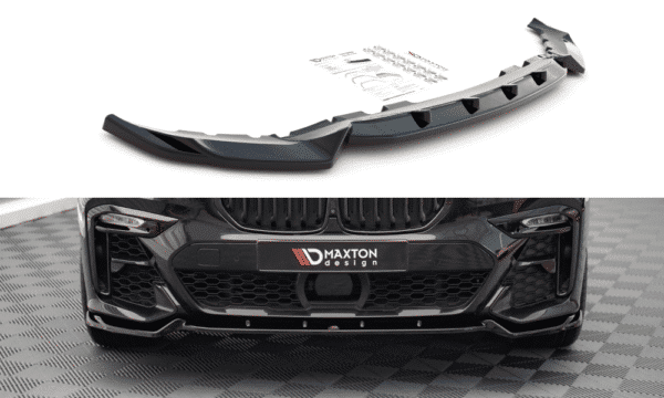 MAXTON DESIGN - Spoiler pod Predný náraznik   V.2 vhodné pre BMW X7 M G07 , Čierny lesk 


,