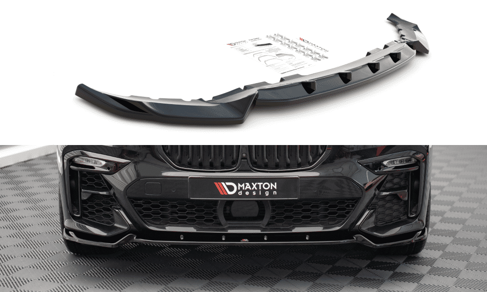 MAXTON DESIGN - Spoiler pod Predný náraznik V.2 vhodné pre BMW X7 M G07 , Čierny lesk
,